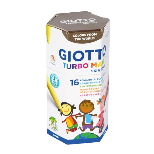 giotto-turbo-maxi-skin-tones-pot-de-16-feutres-tons-peau-pointe-5-mm image 3