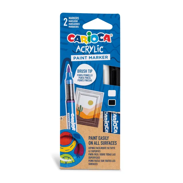 carioca-acrylic-paint-marker-blister-de-2-marqueurs-acryliques-permanents-noir-e image 1