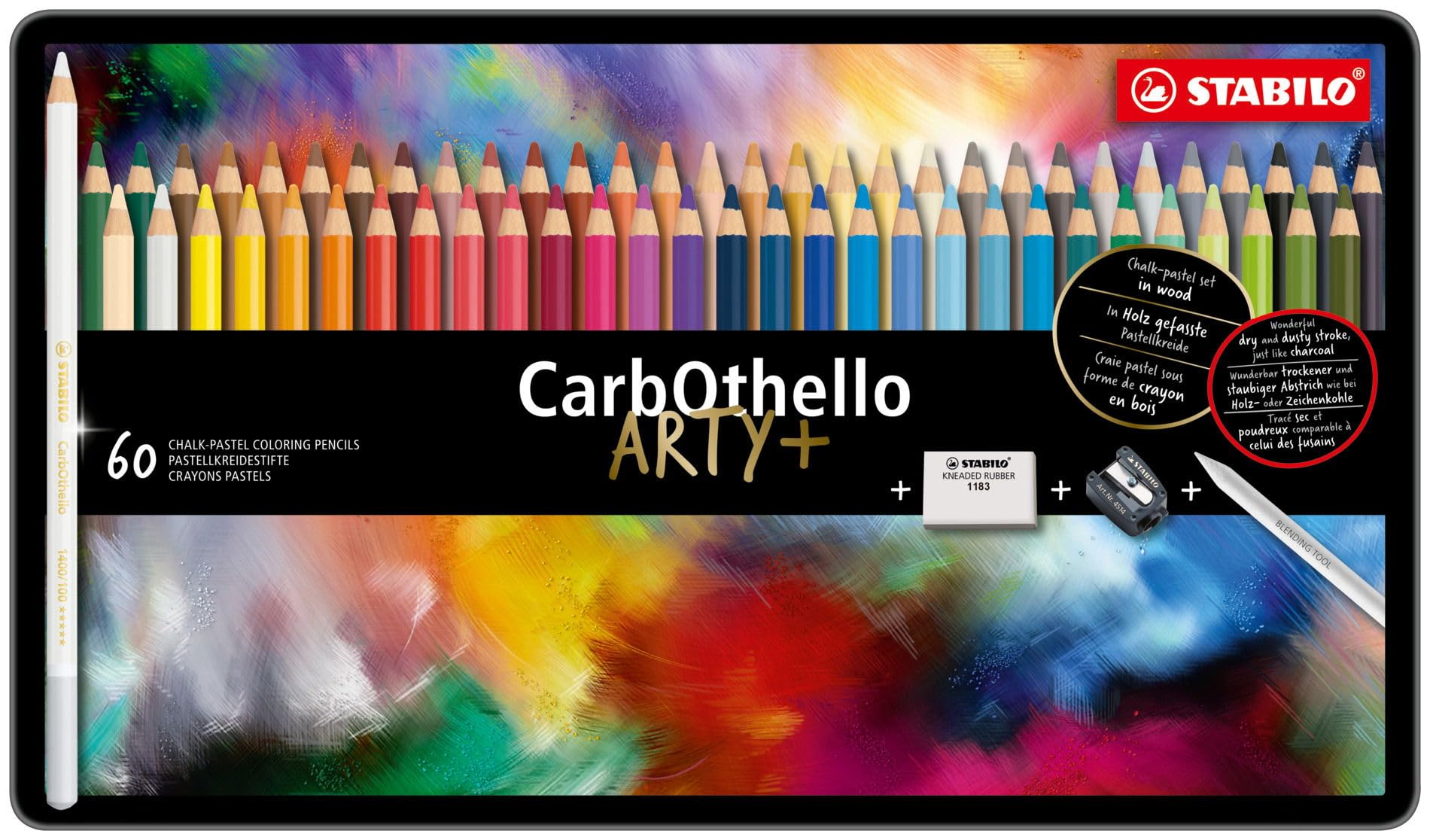 stabilo-carbothello-crayon-pastel-sec-bo-te-m-tal-x-60-couleurs image 2
