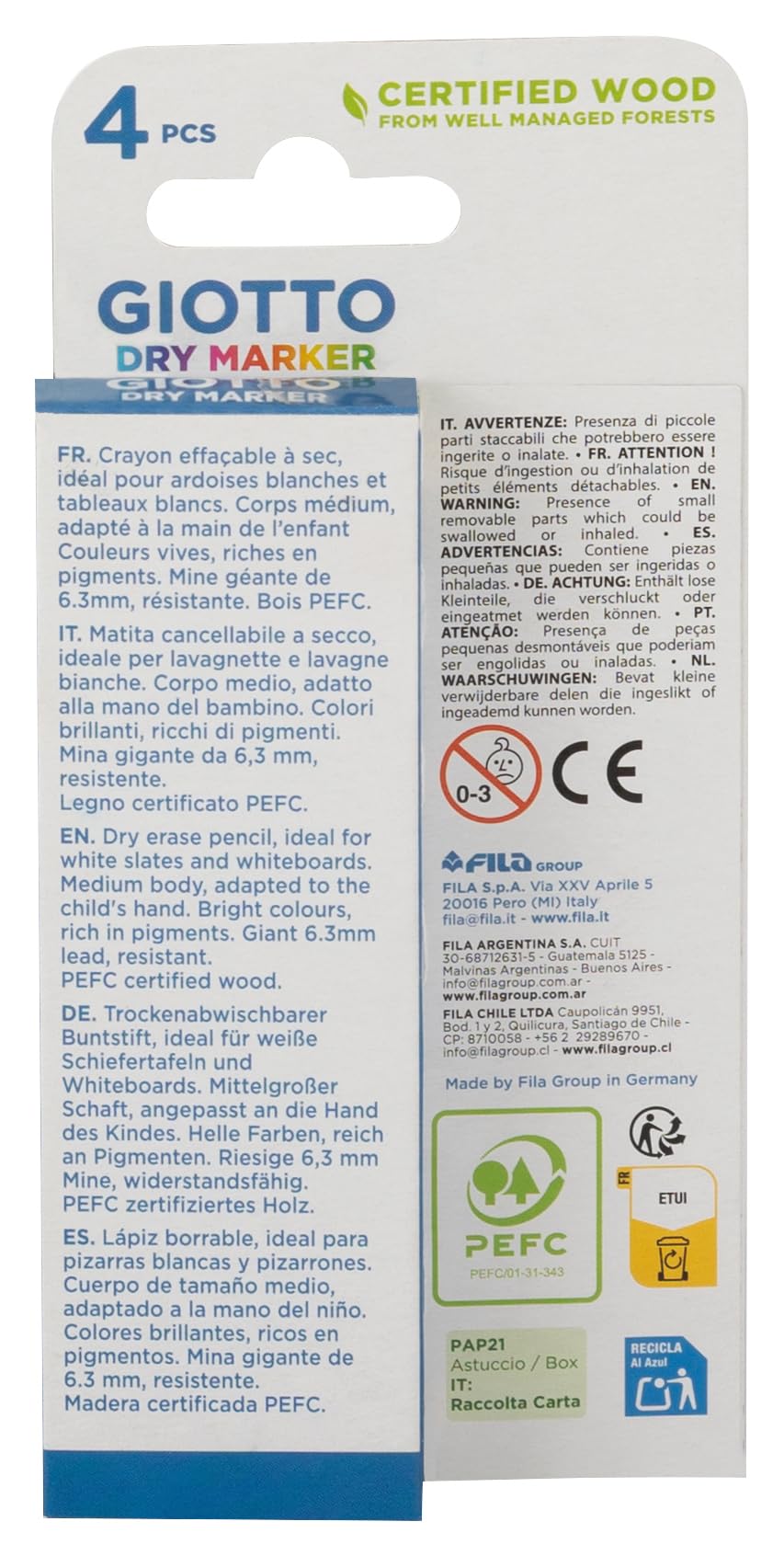 giotto-dry-marker-robercolor-bo-te-de-4-crayons-effa-ables-sec-pour-ardoises-et- image 3