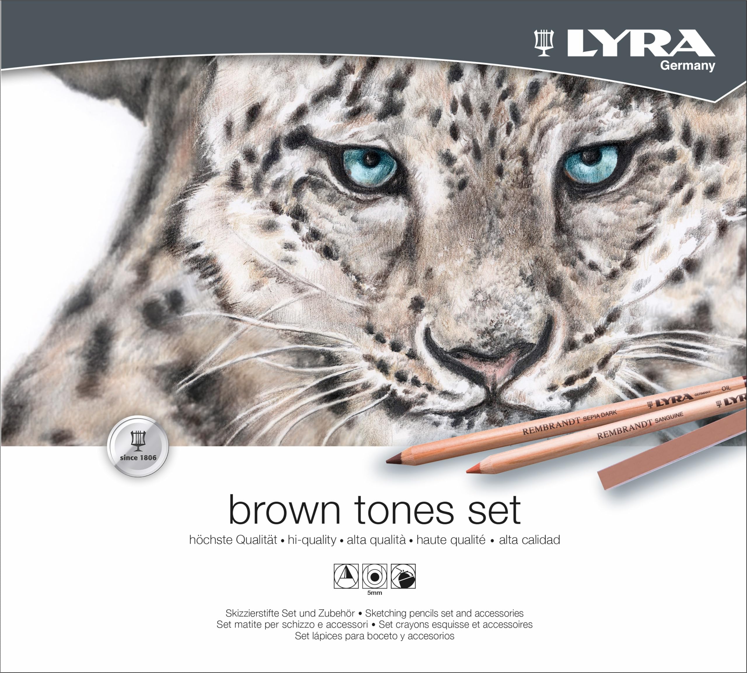 lyra-rembrandt-art-design-bo-te-12-pastels-carr-s-polycrayons-soft-tons-bruns image 4