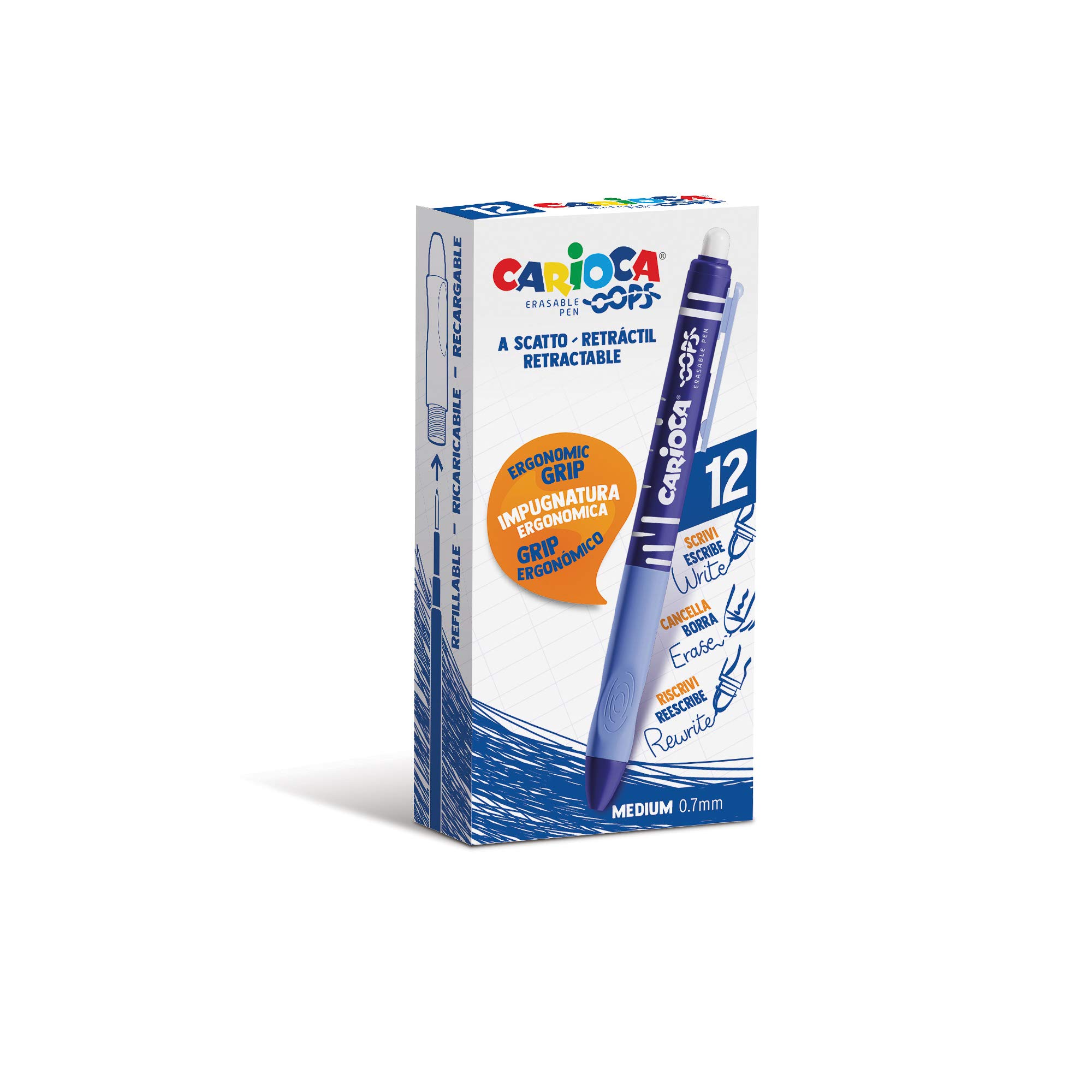 carioca-oops-bleu-lot-de-12-porte-mines-0-7-mm image 1