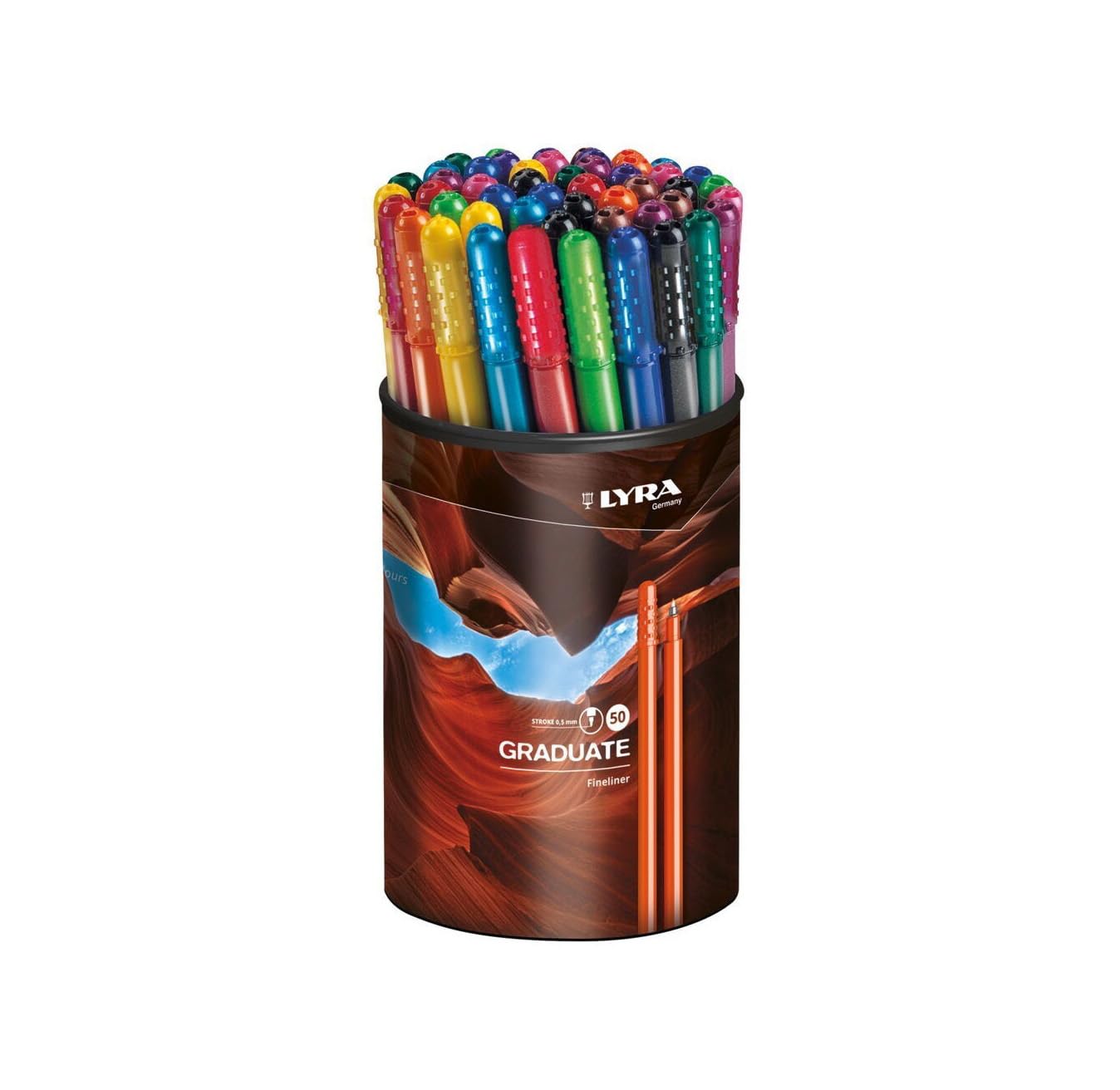 lyra-graduate-fineliner-bo-te-m-tal-de-10-feutres-fins-0-5-mm image 7