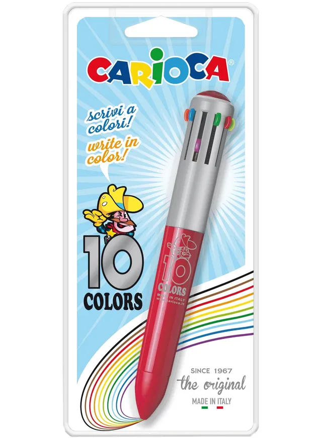 carioca-corvina-51-stylo-automatique-multicolore-10-couleurs-vintage image 1