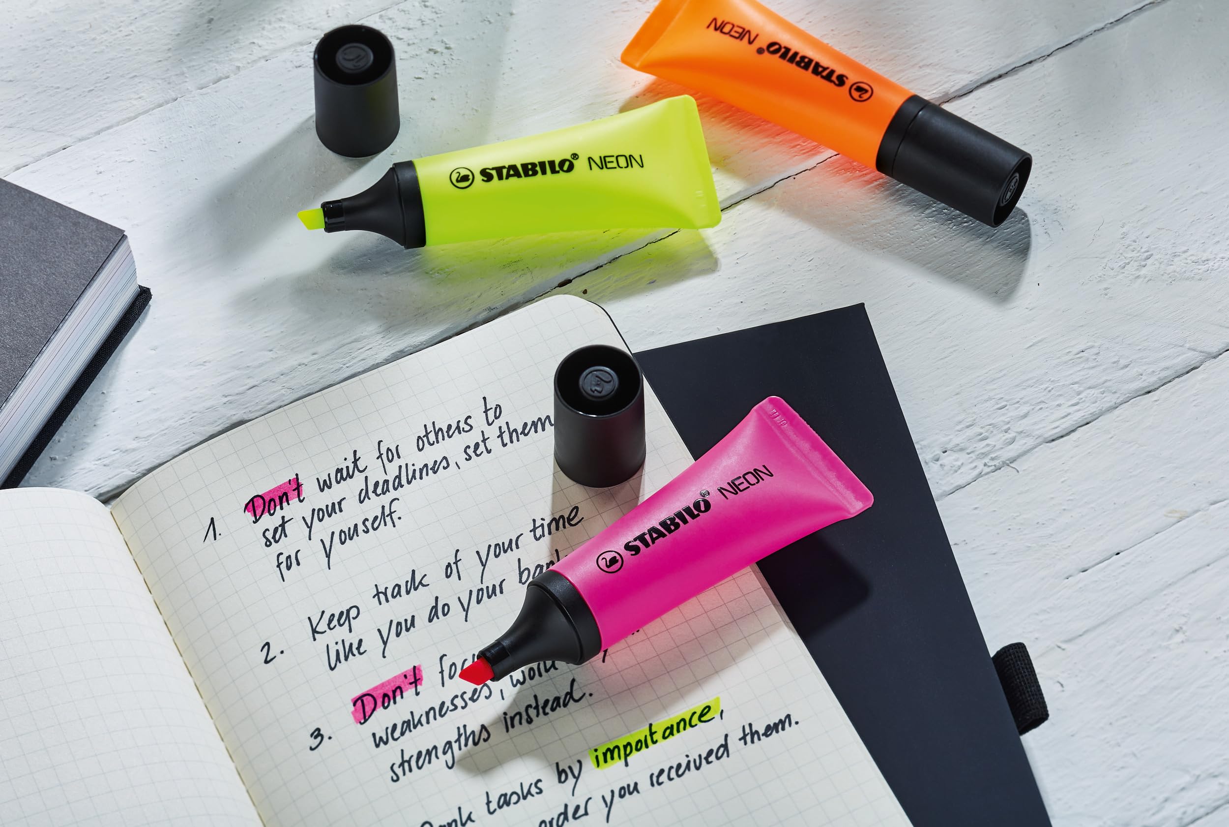 stabilo-neon-surligneurs-filet-x-8-fluo-couleurs-assorties image 5