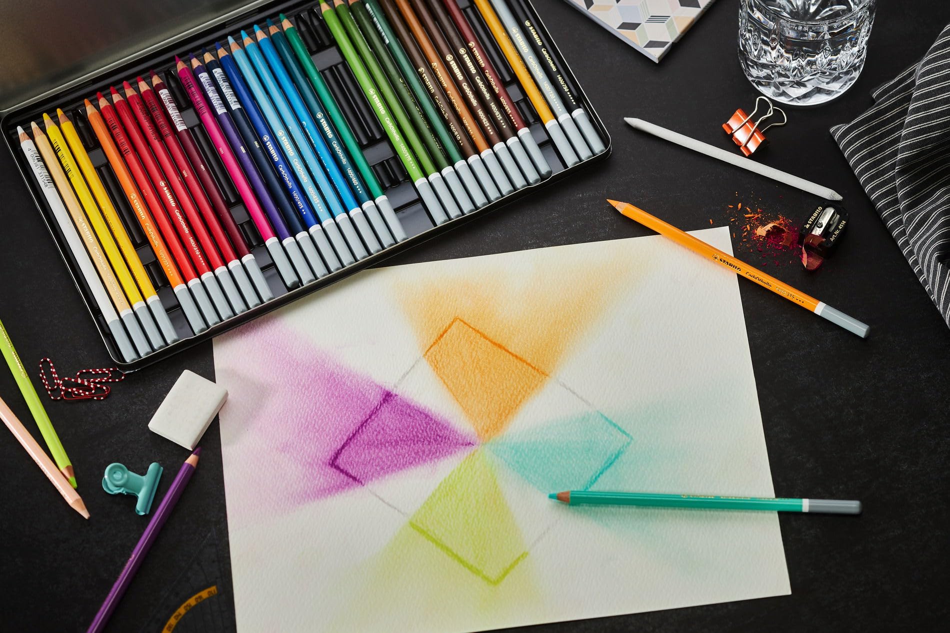 stabilo-carbothello-crayon-pastel-sec-bo-te-m-tal-x-60-couleurs image 5