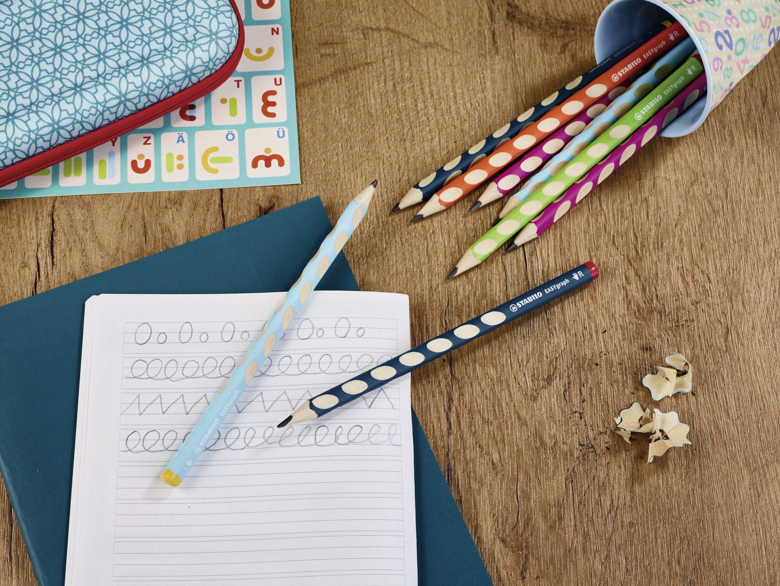 stabilo-easygraph-crayon-graphite-ergonomique-hb-droitier-bleu-ardoise-x2 image 3