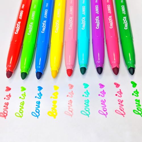 carioca-jumbo-lot-de-40-marqueurs-super-lavables-pointe-maxi-6-mm-couleurs-assor image 8