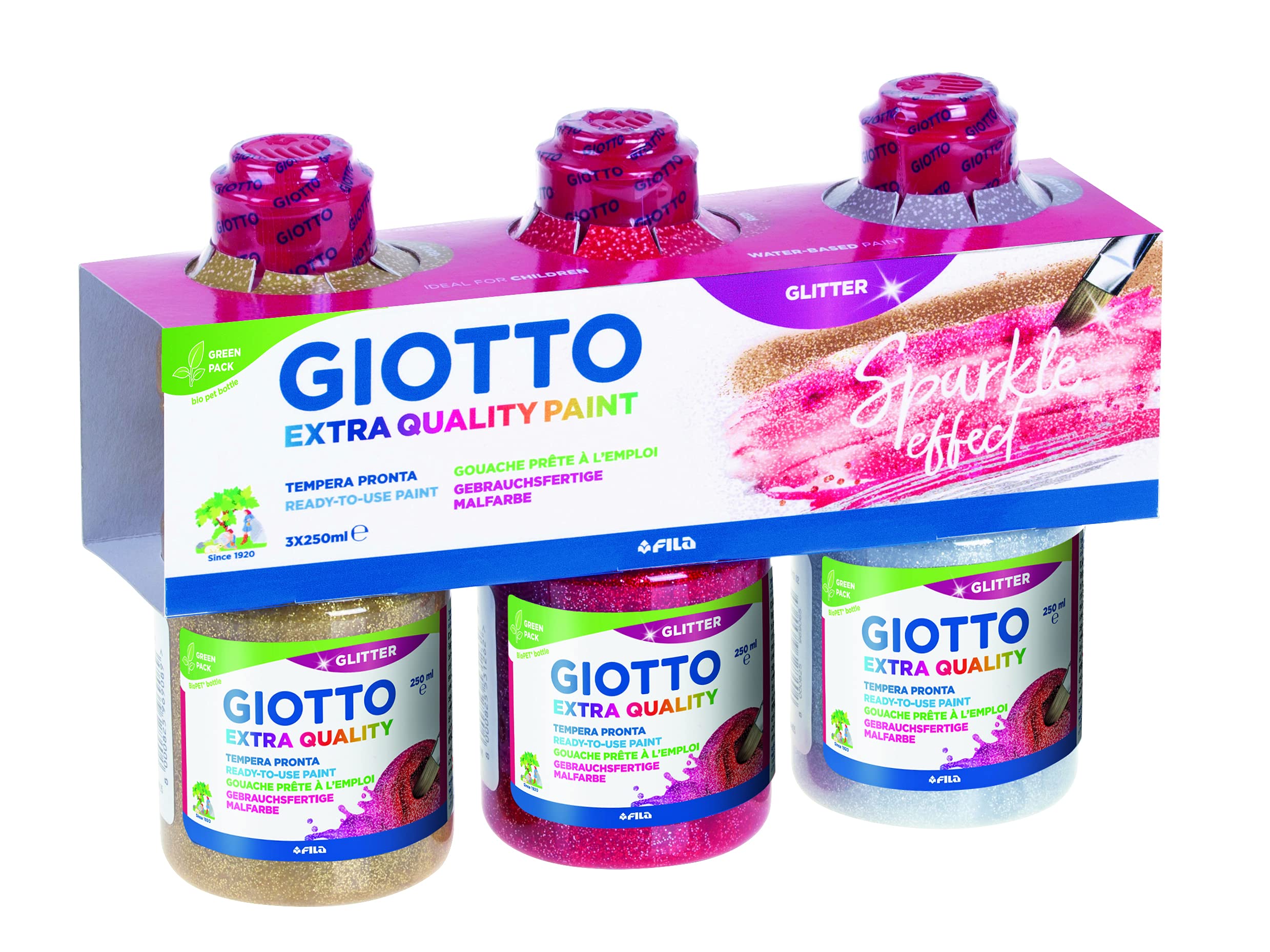 giotto-gouache-extra-quality-assortiment-m-tal-et-nacr-3-x-250-ml image 5