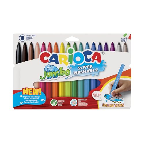 carioca-jumbo-colors-bo-te-de-18-marqueurs-super-lavables-pour-enfants-pointe-6- image 8