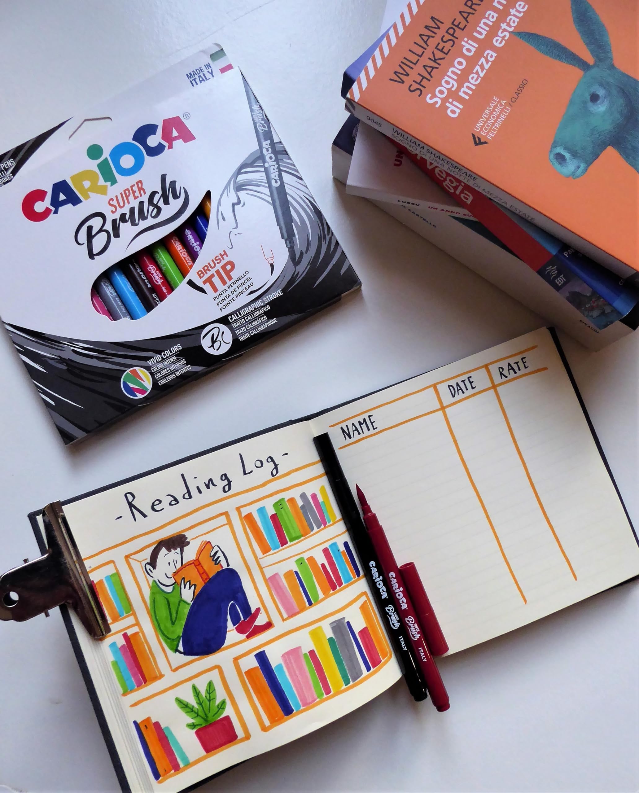 carioca-super-brush-set-de-10-feutres-pinceau-pointe-brush-pour-calligraphie-et- image 3