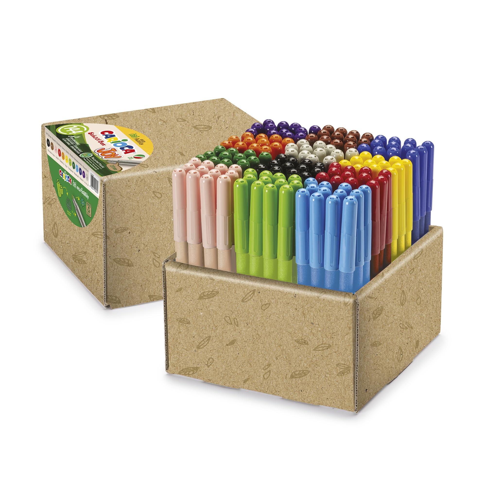 carioca-joy-eco-bo-te-de-144-feutres-super-lavables-couleurs-assorties-pointe-2- image 1
