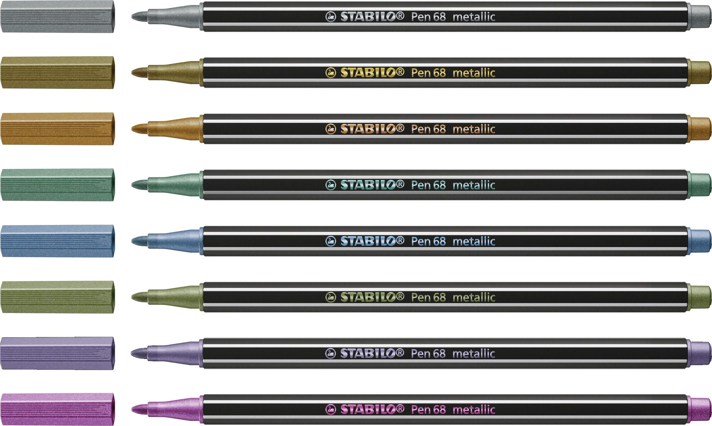 stabilo-pen-68-metallic-feutres-de-coloriage-m-tallis-s-pointe-moyenne-bo-te-m-t image 3
