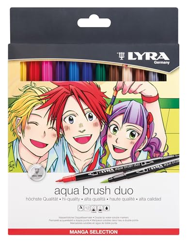 lyra-aqua-brush-duo-s-lection-manga-tui-12-feutres-double-pointe-aquarellables image 8