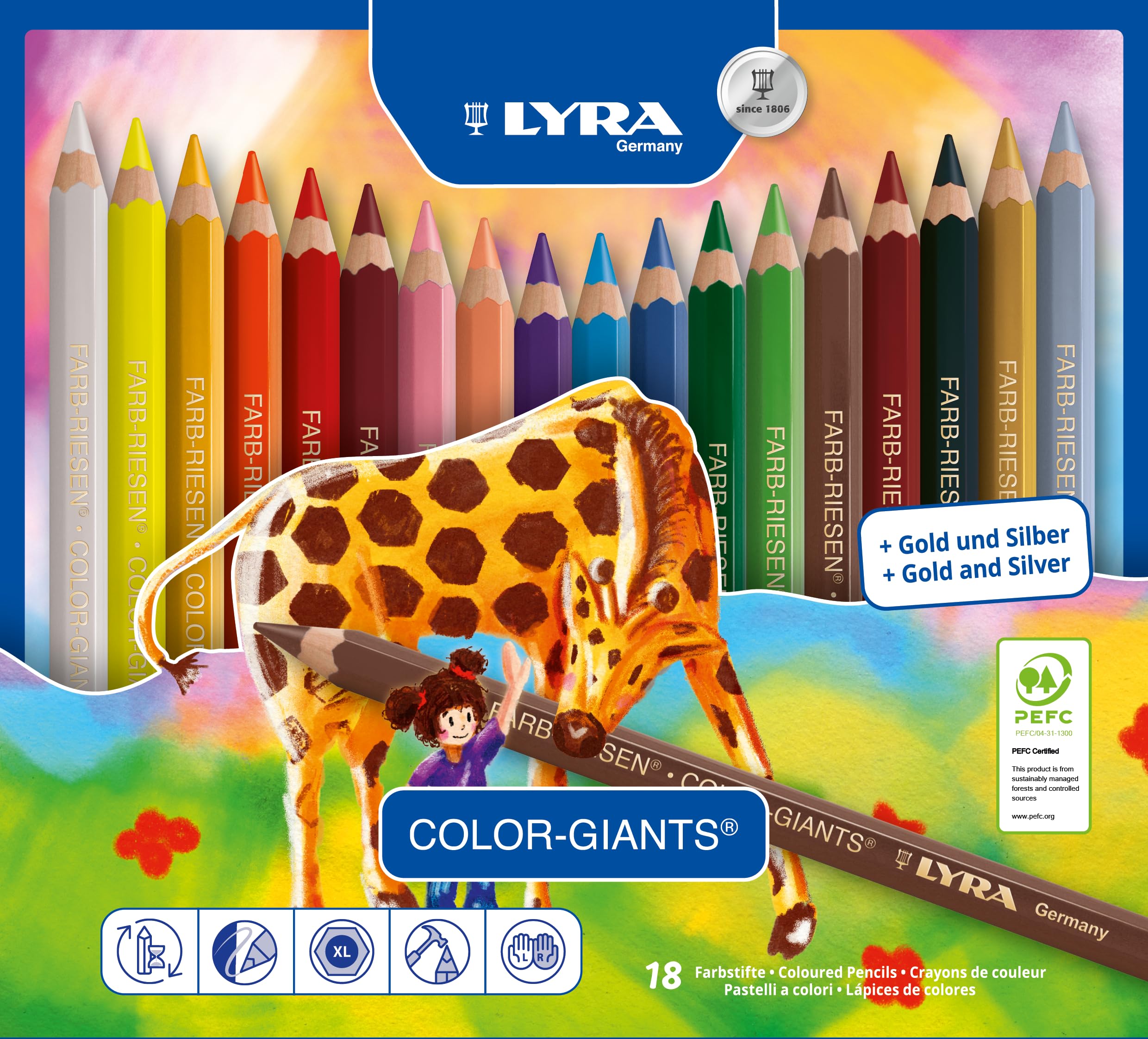 lyra-color-giants-nature-tui-12-crayons-de-couleur-gros-module image 3