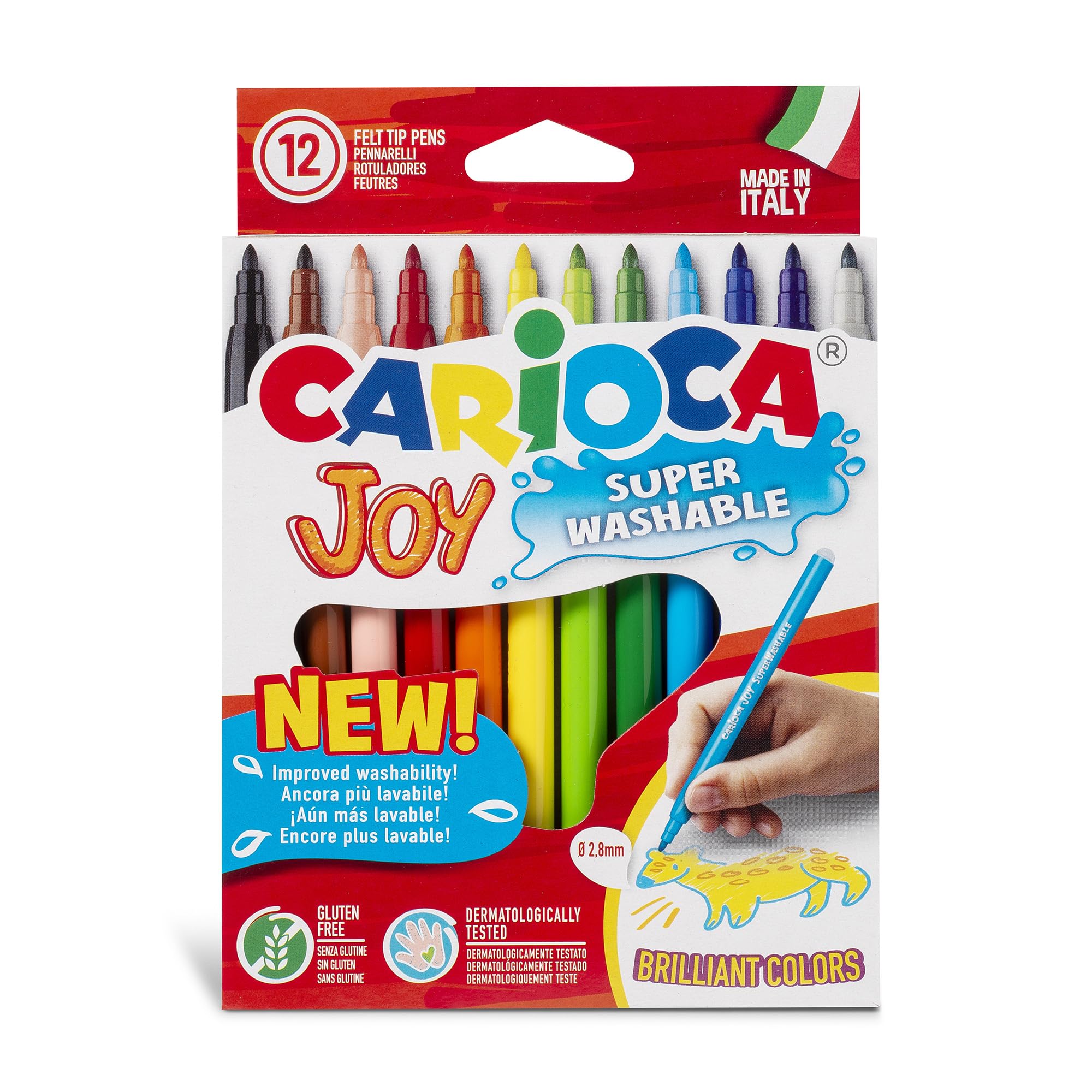 carioca-joy-superwashable-feutres-pointe-fine-2-6-mm-tui-12-couleurs image 1