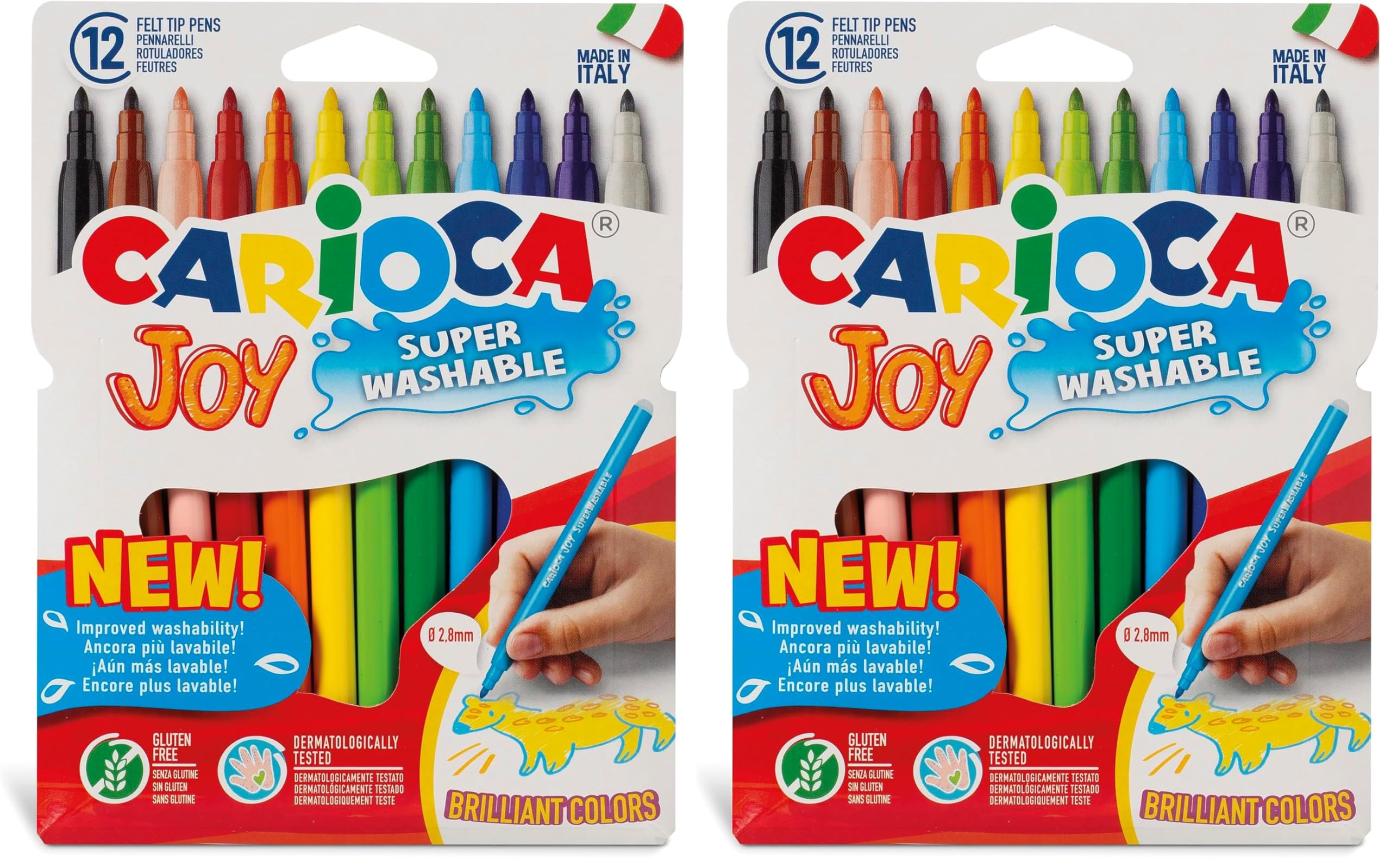 carioca-joy-lot-de-12-feutres-pointe-2-6-mm-couleurs-assorties image 7
