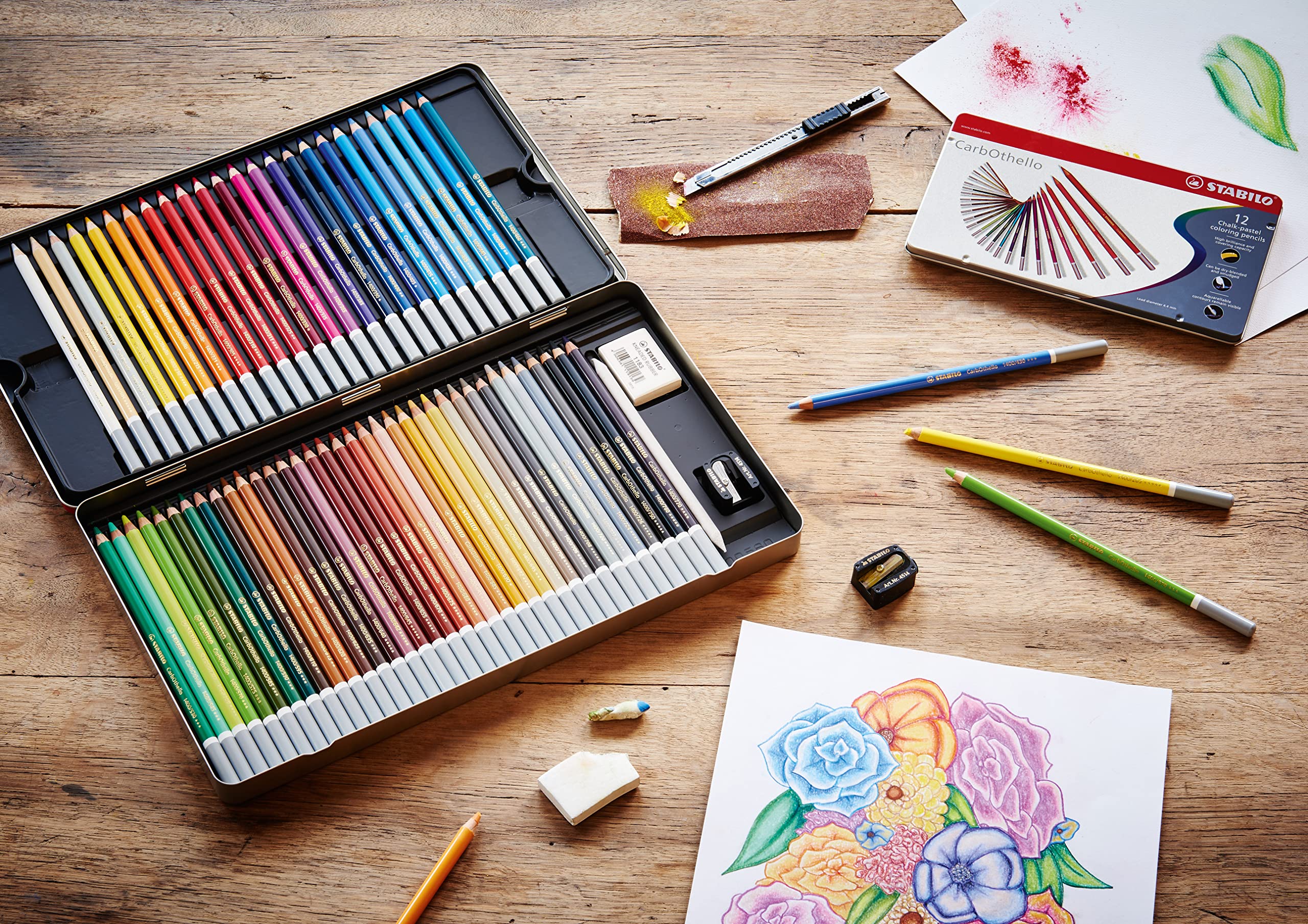 stabilo-carbothello-taille-crayon-sp-cial-c-ne-court-beaux-arts image 2