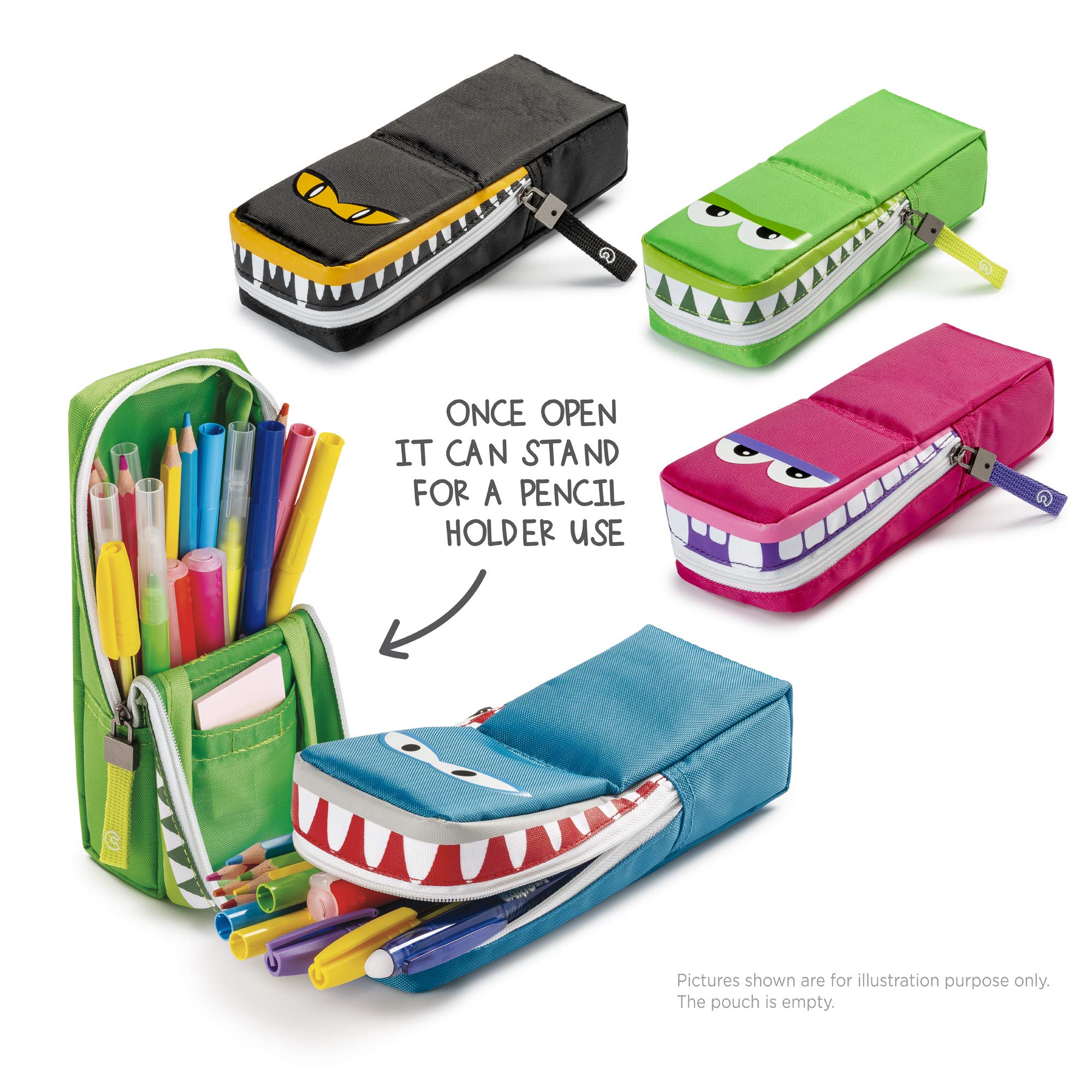 carioca-gnam-pouch-hippopotame-trousse-crayons-multifonction-lavable image 2
