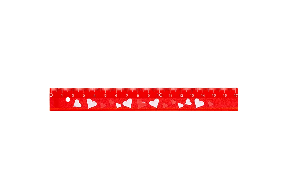 kum-lineal-love-17-cm-r-gle-plate-scolaire image 1