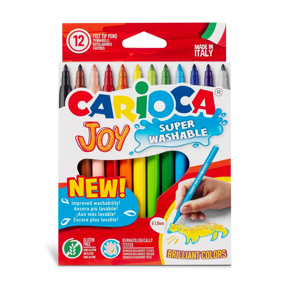 carioca-joy-superwashable-feutres-pointe-fine-2-6-mm-tui-12-couleurs image 1