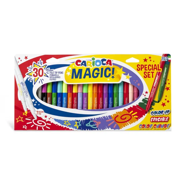 carioca-magic-colors-boite-30-marqueurs-magiques-pointe-maxi-6-mm image 1