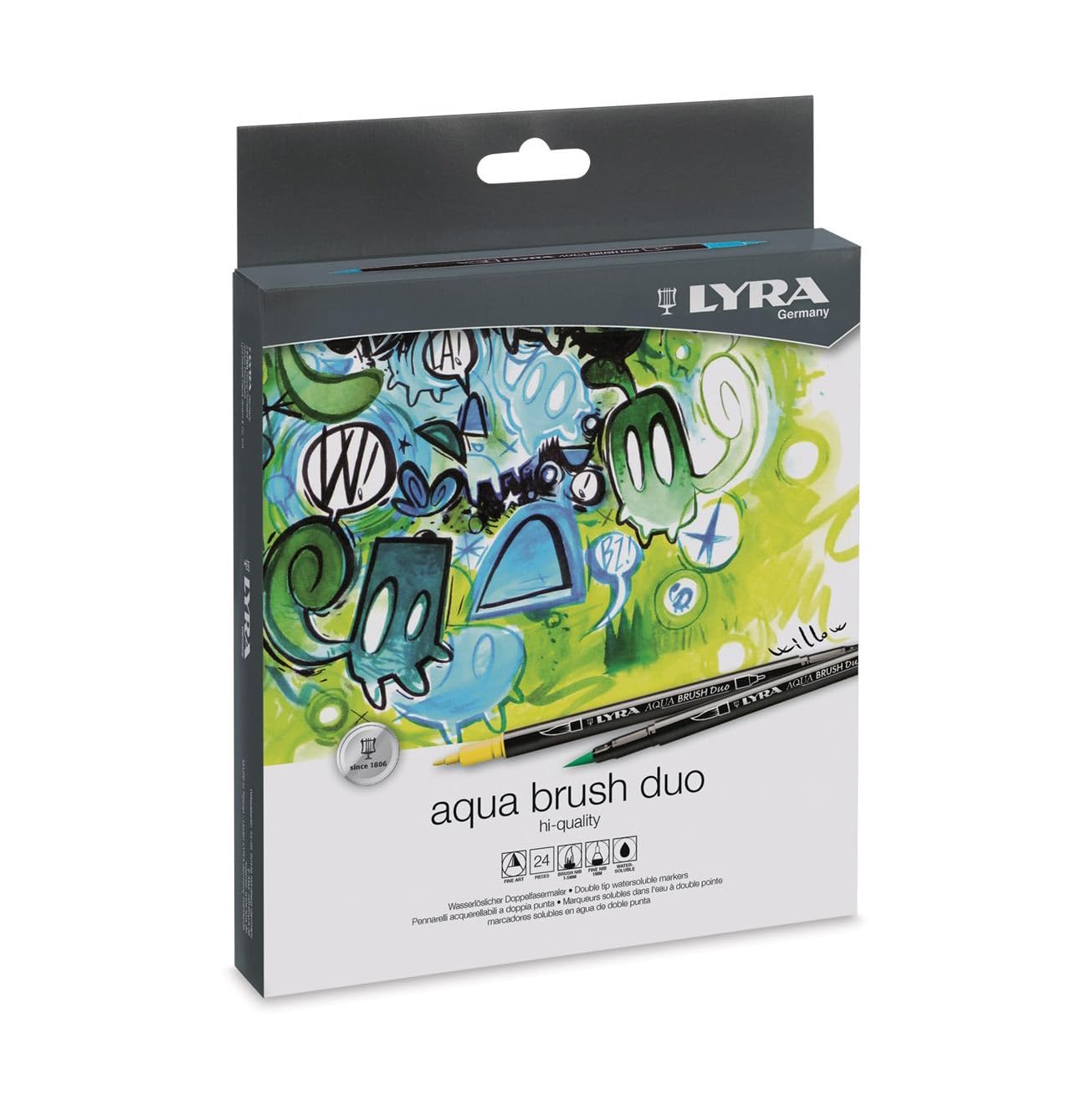 lyra-aqua-brush-duo-tui-12-feutres-double-pointe-pinceau image 5