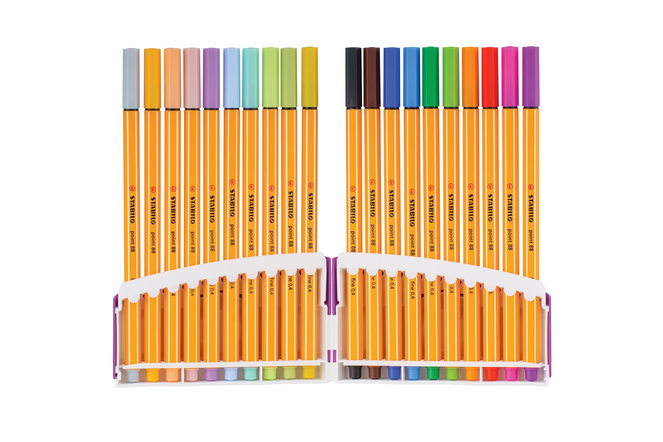 stabilo-point-88-tui-colorparade-de-20-stylos-feutres-pointe-fine-0-4-mm-coloris image 1