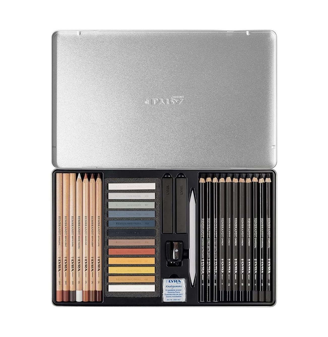 lyra-rembrandt-crayons-techniques-pour-dessin-trousse-rouler-tissu-x-24 image 5