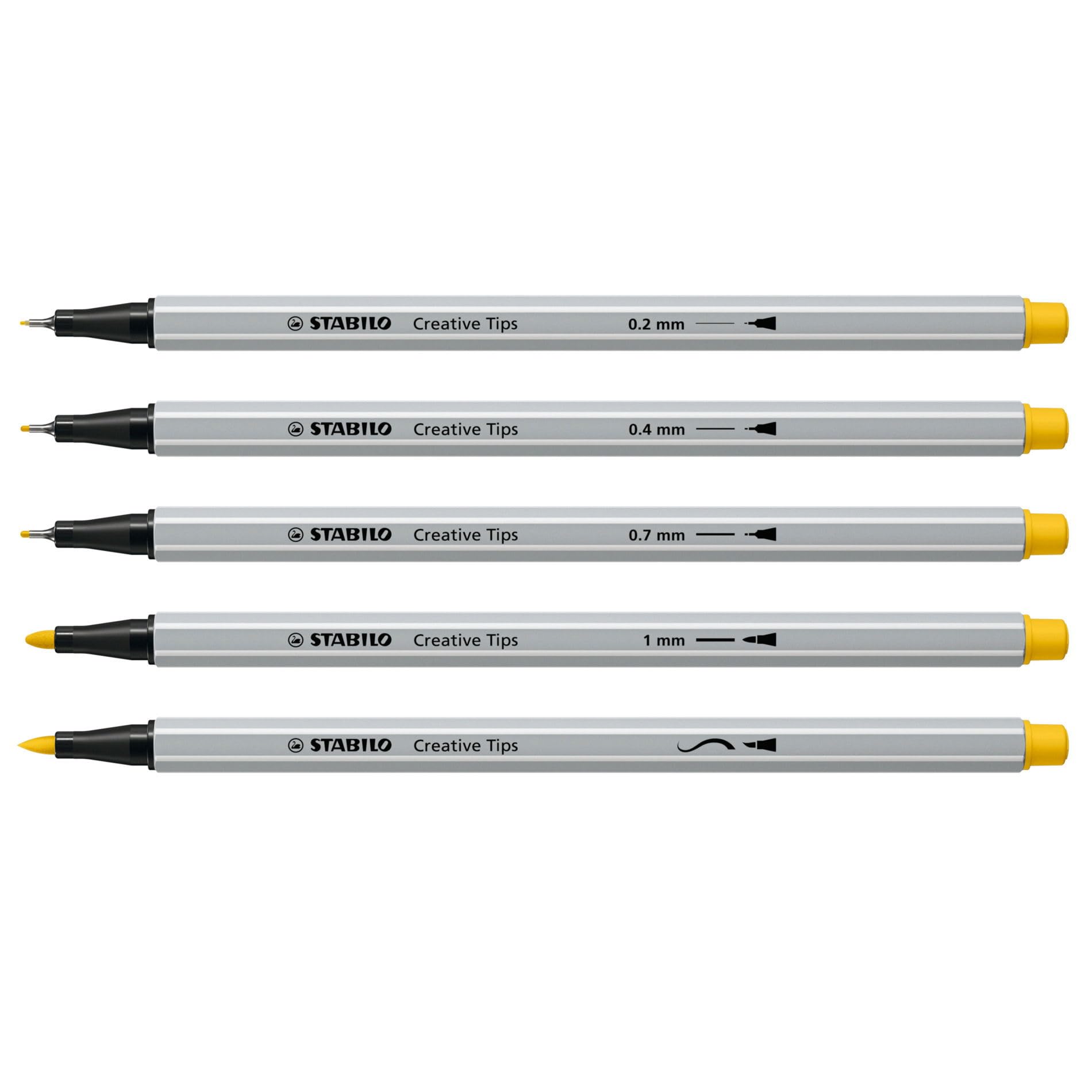 stabilo-creative-tips-bo-te-m-tal-50-feutres-dessin-calligraphie-5-pointes image 4
