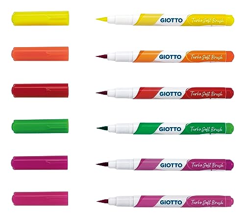 giotto-turbo-soft-brush-fluo-tui-6-feutres-pointe-pinceau image 6