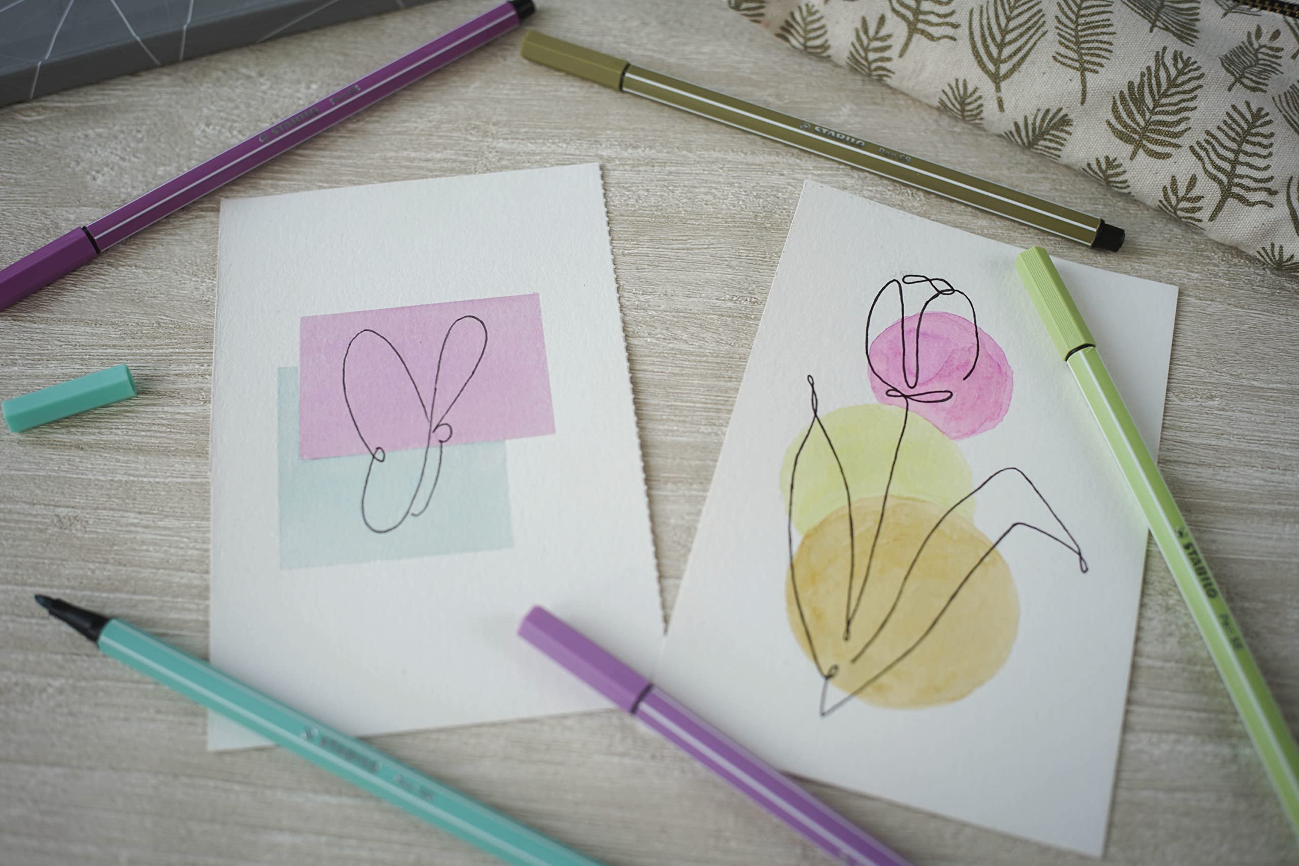 stabilo-pen-68-pastellove-feutre-coloriage-tui-15-pastel image 4