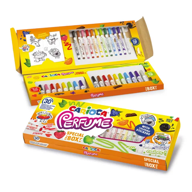 carioca-perfume-coffret-30-marqueurs-parfum-s-lavables-autocollants image 1
