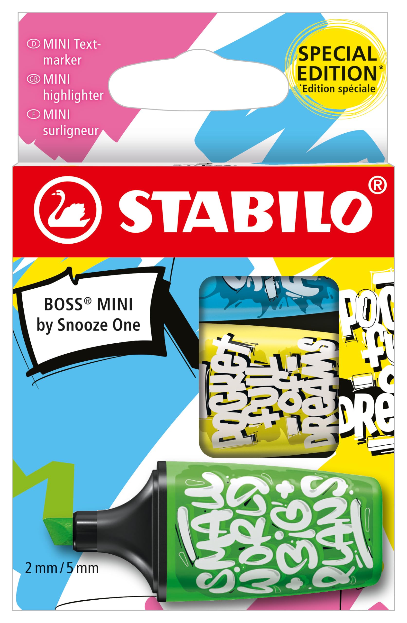 stabilo-boss-mini-by-snooze-one-etui-3-mini-surligneurs-fluo-vert-jaune-bleu image 1