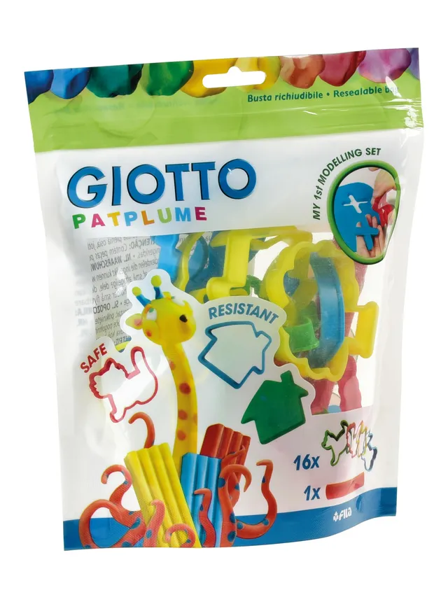 giotto-patplume-accessoire-de-modelage-sachet-16-pi-ces-couleurs-assorties image 1