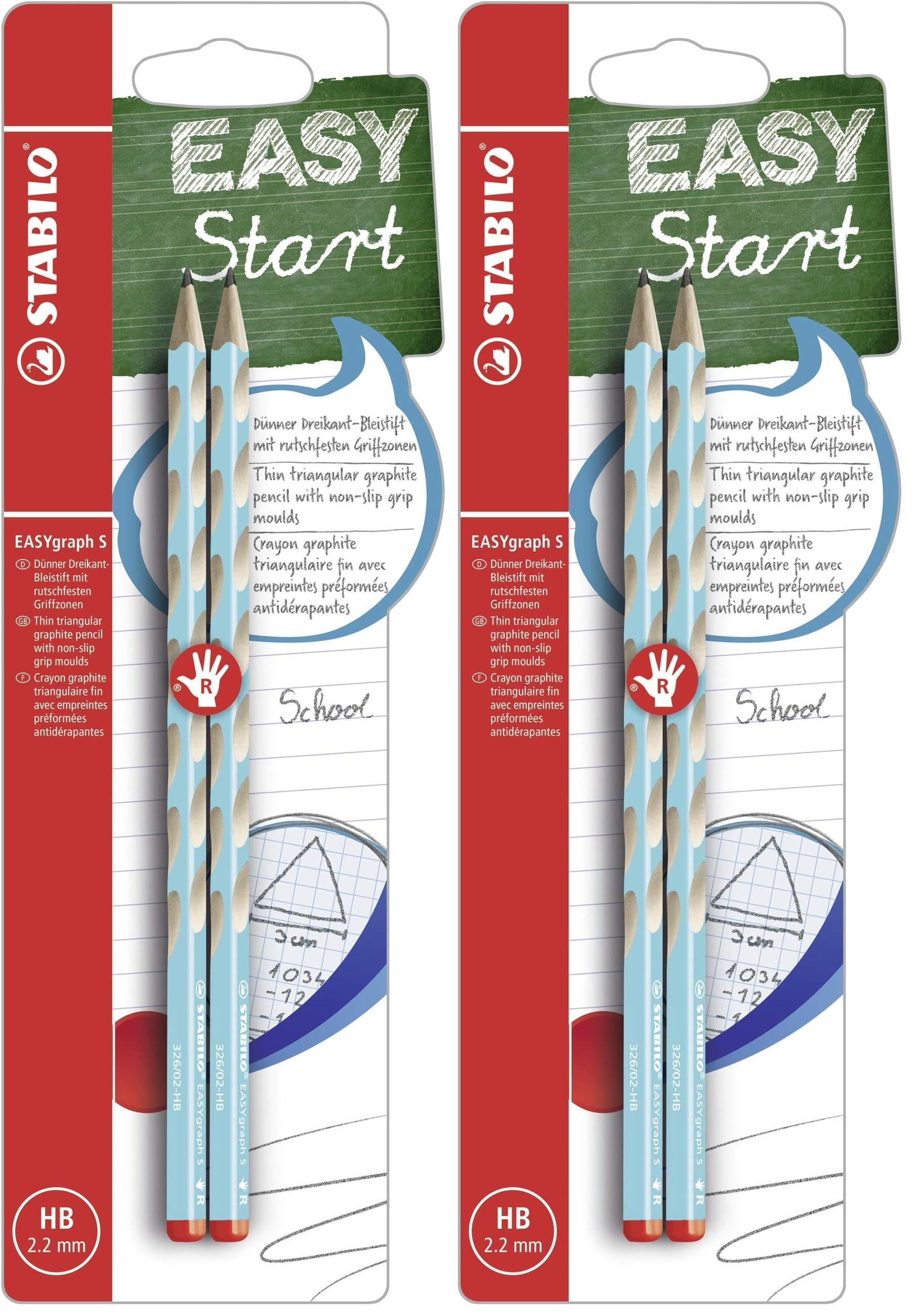 stabilo-easygraph-s-blister-de-2-crayons-graphite-ergonomiques-hb-bleu-pour-droi image 3