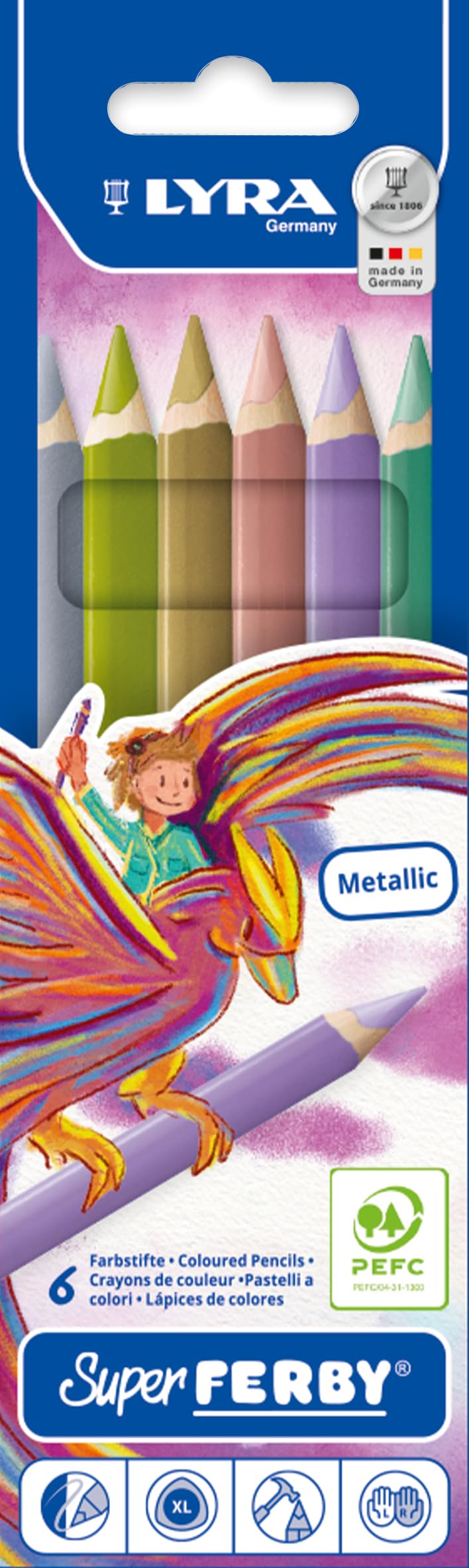 lyra-super-ferby-metallic-tui-10-crayons-de-couleur-m-tallis-s image 2