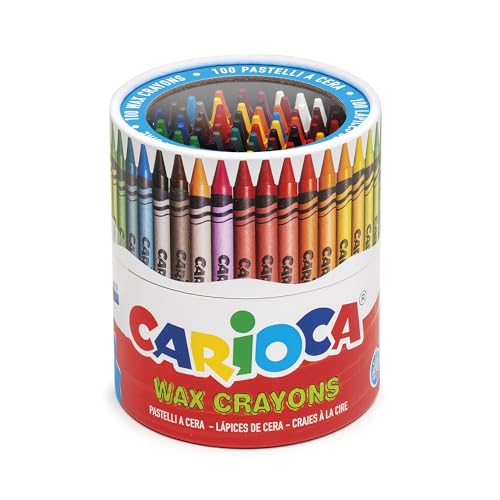 carioca-pastels-wax-pot-de-100-pastels-lavables-8-mm-couleurs-brillantes image 4