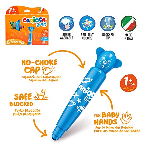carioca-baby-1-teddy-coffret-cr-atif-22-pi-ces-6-feutres-maxi-10-crayons-3-en-1- image 7