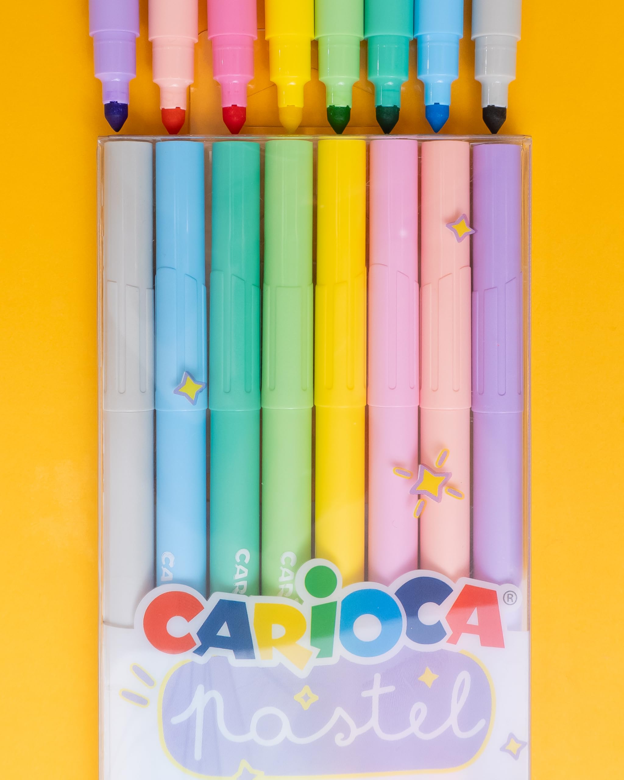 carioca-supercolor-pastel-feutres-pointe-conique-lavables-non-toxiques-bo-te-8-c image 8