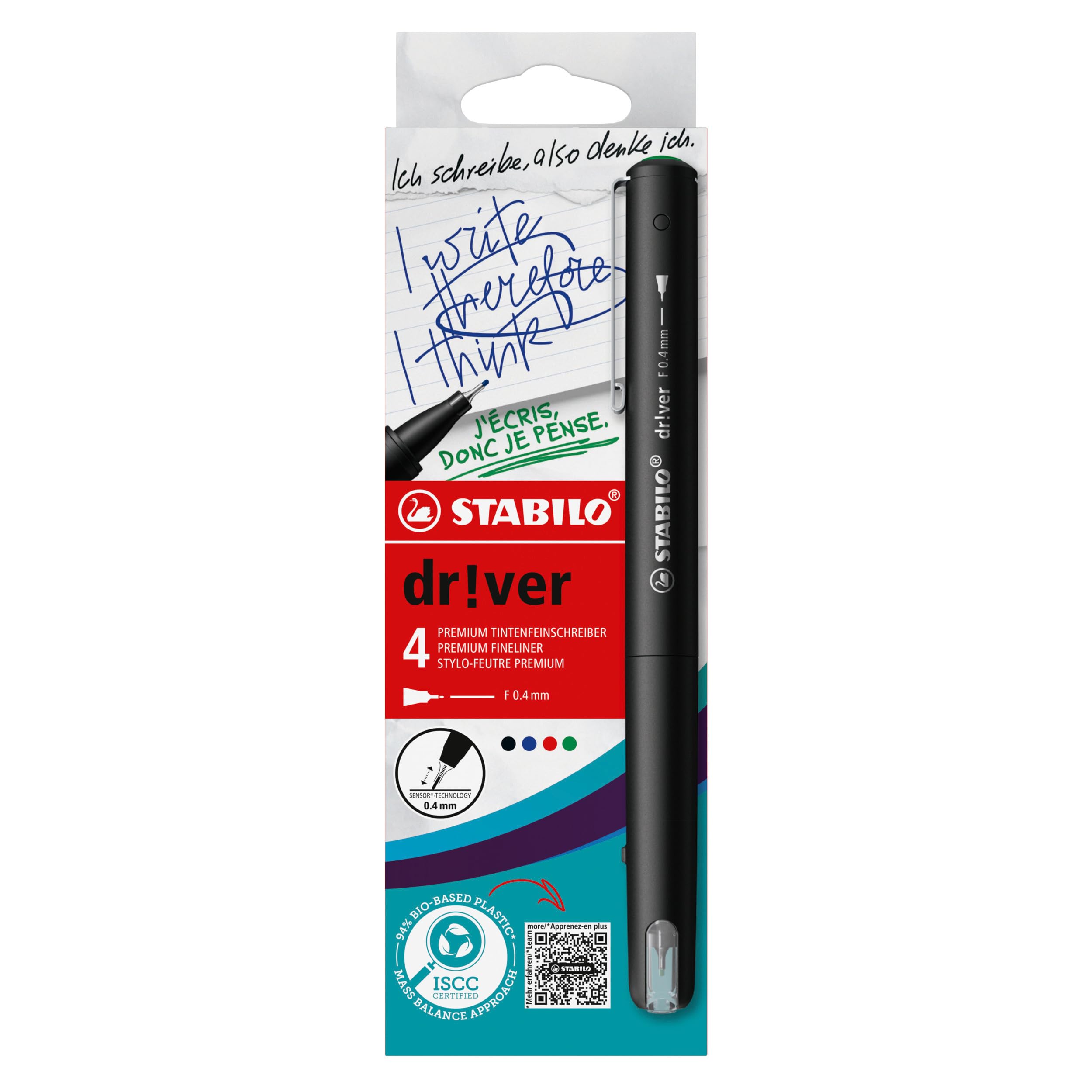 stabilo-dr-ver-f-stylo-feutre-d-criture-pointe-fine-0-4-mm-etui-carton-x-4-color image 1