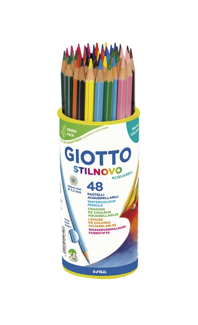 giotto-stilnovo-aquarell-24-crayons-aquarellables-3-3-mm image 1