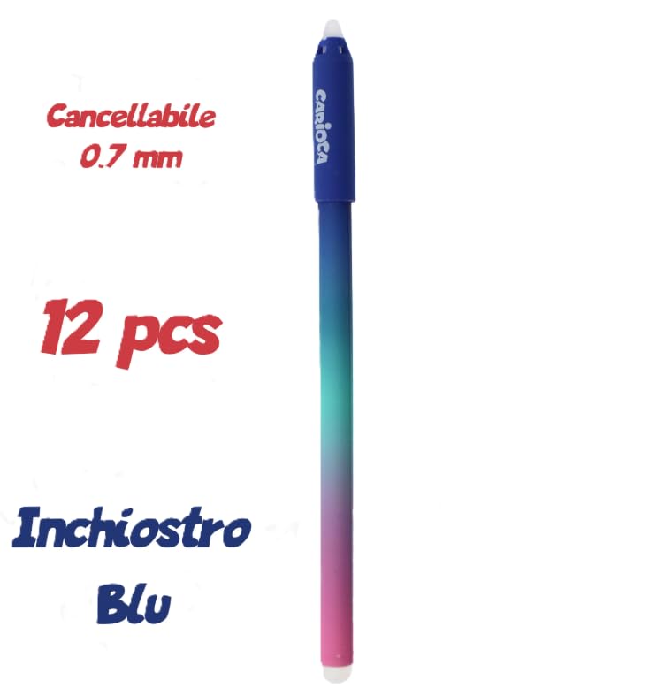 carioca-oops-easy-stylos-gel-effa-ables-bleu-pointe-0-7-mm-bo-te-de-12 image 4