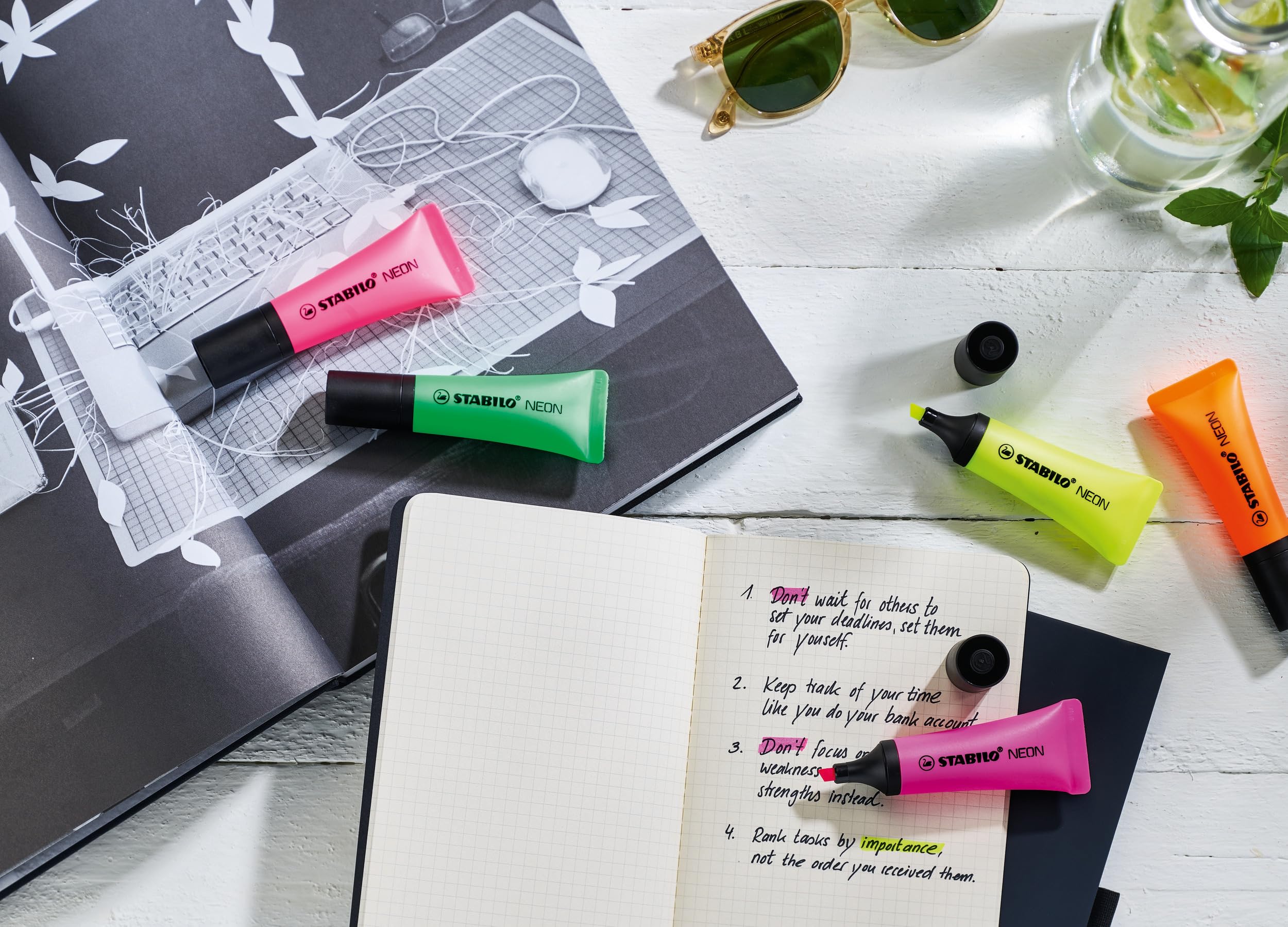 stabilo-neon-surligneurs-filet-x-8-fluo-couleurs-assorties image 4