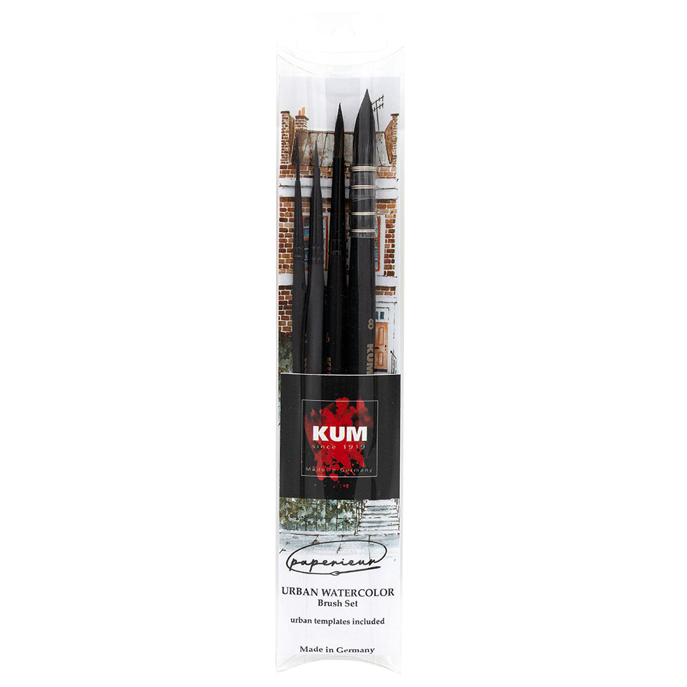 kum-x-paperieur-urban-watercolor-set-de-pinceaux-aquarelle image 1