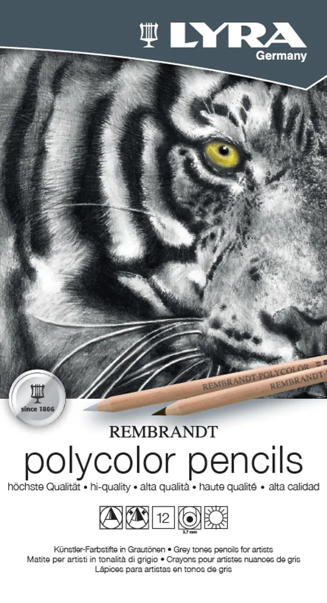 lyra-rembrandt-polycolor-bo-te-m-tal-12-crayons-de-couleur-tons-gris-mine-4-mm image 1