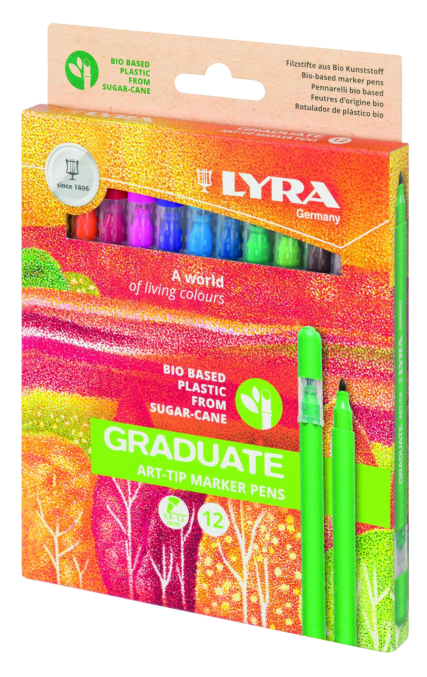 lyra-graduate-art-tip-tui-12-feutres-assortis-pointe-fibre image 3