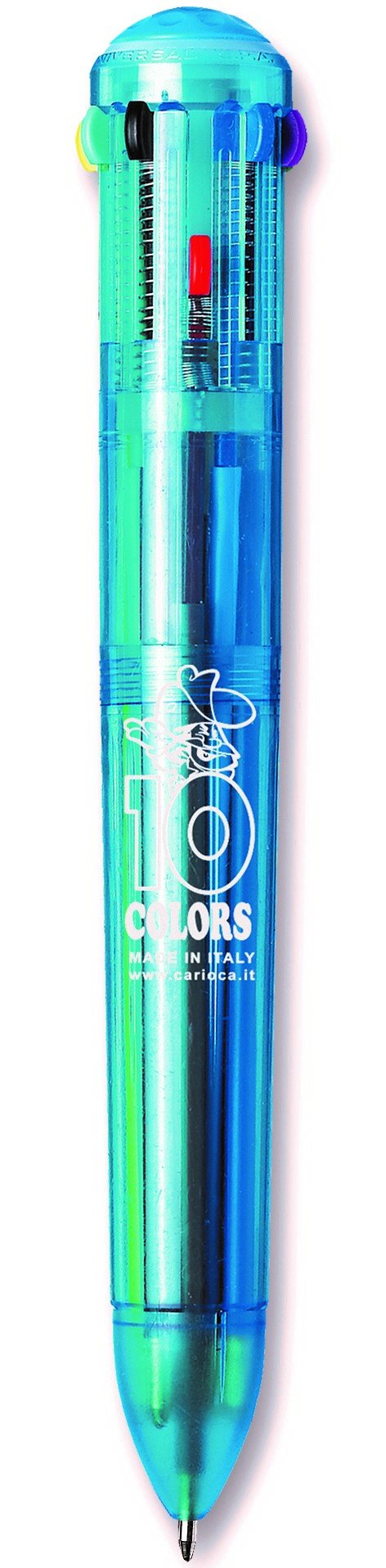carioca-maxi-fluo-stylo-bille-r-tractable-multicouleurs-avec-clip image 2