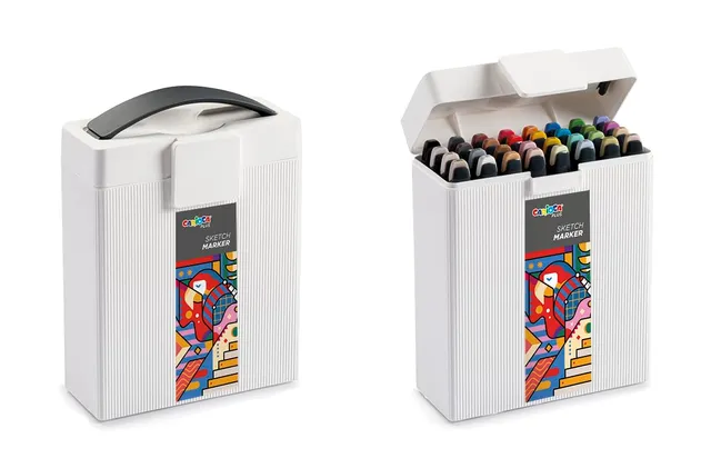 carioca-colori-plus-sketch-marker-coffret-de-32-marqueurs-acryliques-double-poin image 1