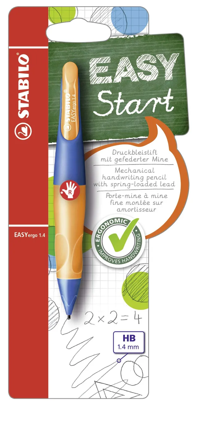 stabilo-easyergo-1-4-porte-mine-ergonomique-pour-droitier-orange-bleu-1-stylo-3- image 1